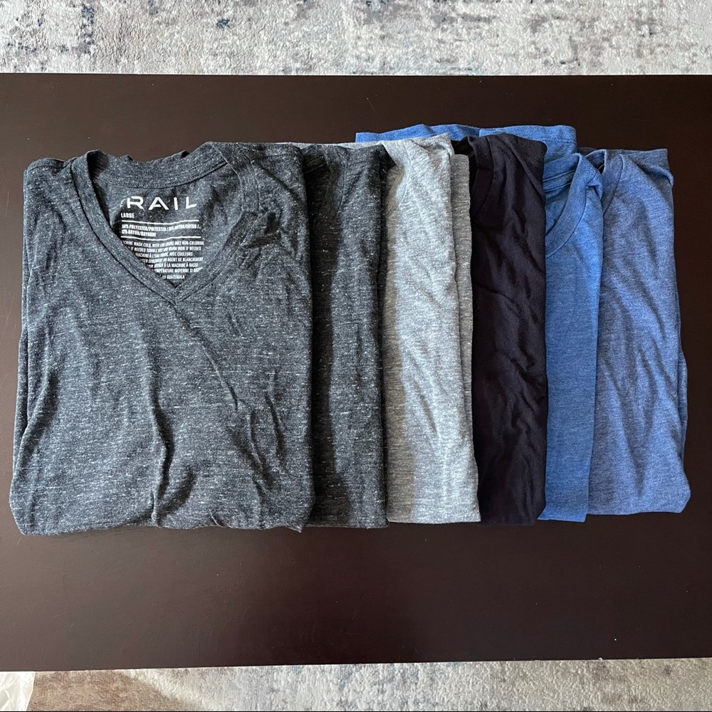Bundle of 6 Men’s Basic Tees from The Rail